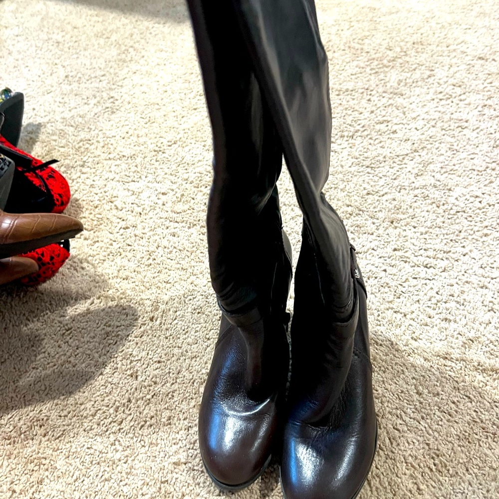 Leather boots